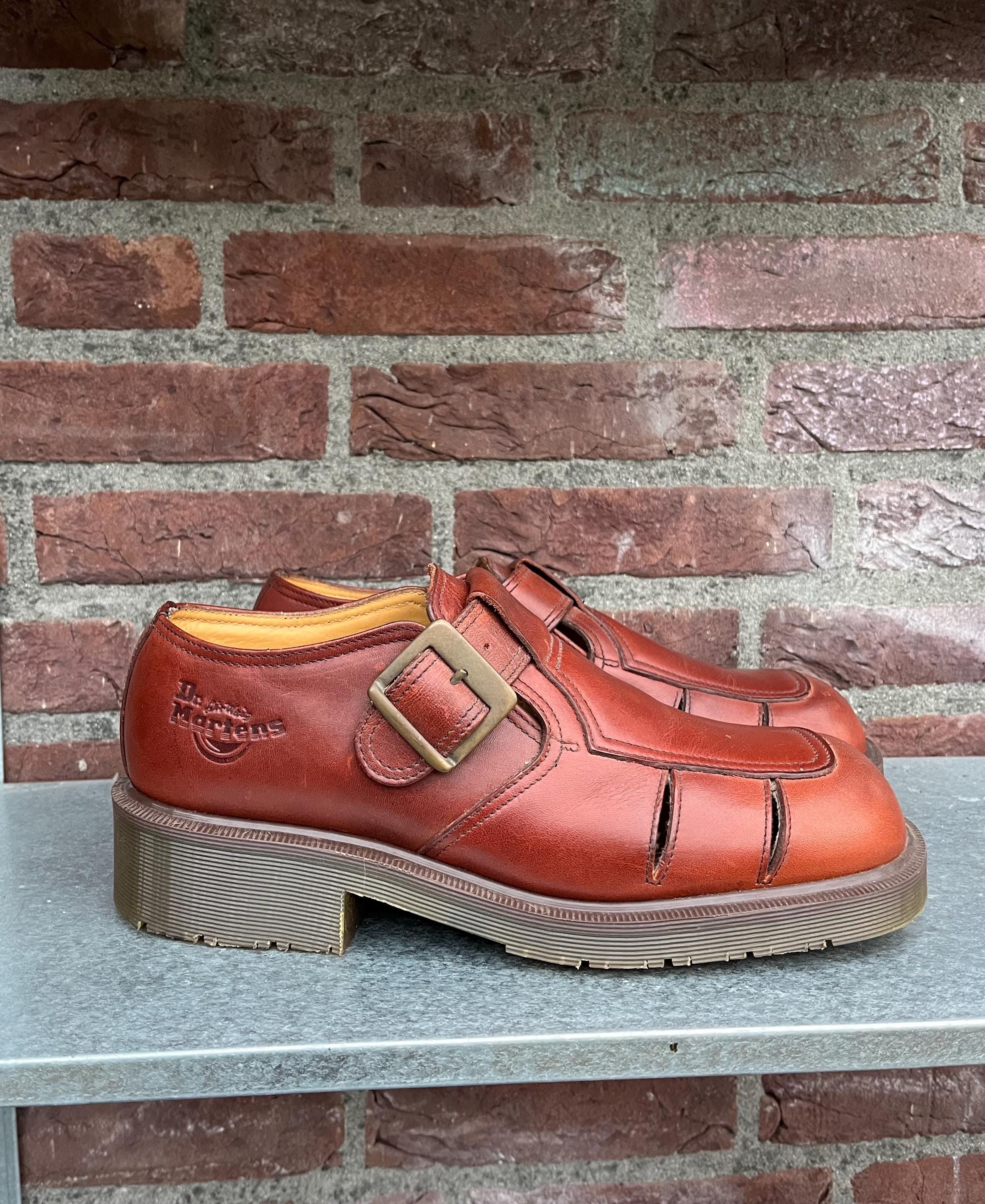 Brown mary janes dr martens - Etsy 日本