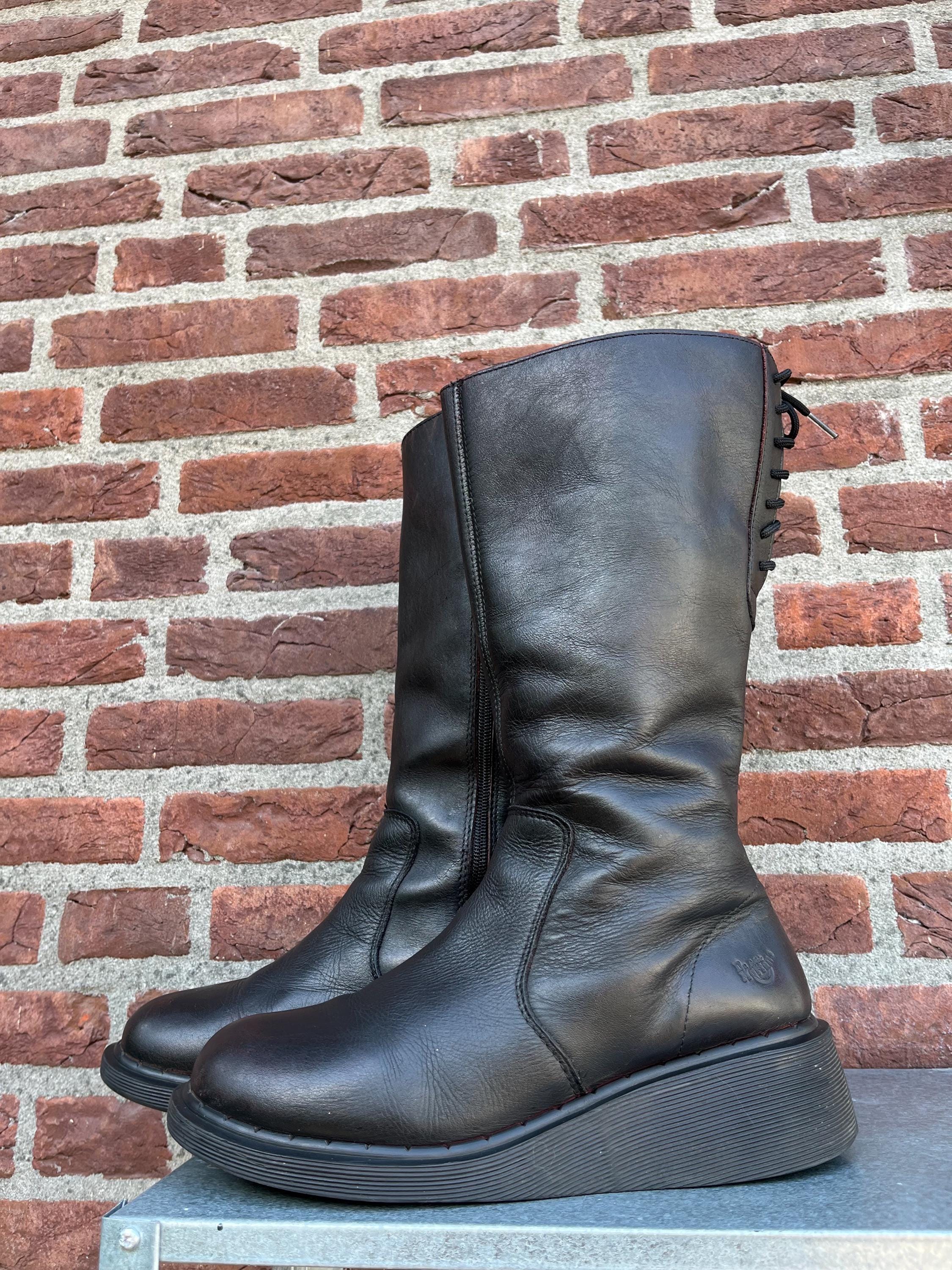 Dr. Martens 3A34 MIE Mid Calf Wedge Sole - Made in England - 90s