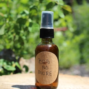 Bug No More - Natural Bug Spray – Handmade Insect Repellent – DEET-Free Mosquito Spray – Essential Oil Outdoor Spray