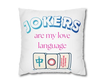 Mahjong Jokers Pillowcase | Square Pillowcase