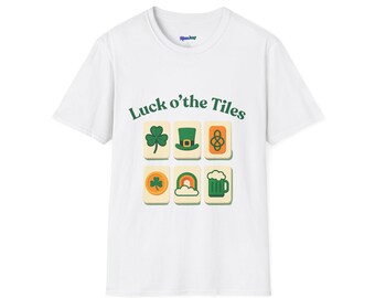 Luck o' the Tiles T-Shirt | St. Patrick's Day Mahjong Shirt