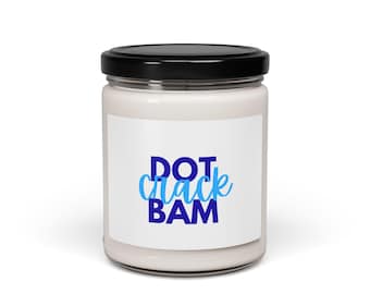 Dot Crack Bam Candle | Scented Soy Jar 9oz