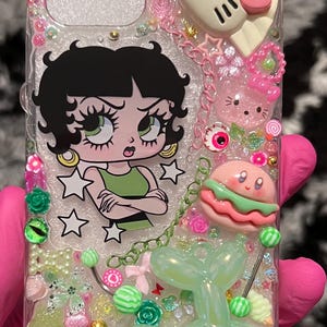 Pre made junk case | y2k phone case | iPhone 12 | junk charm phone case