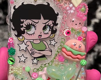 Pre made junk case | y2k phone case | iPhone 12 | junk charm phone case