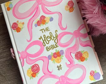 Custom Hand Painted Journaling Bible