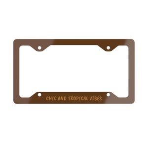 Humorous Metal License Plate Frame - Fun Car Accessory for Auto Enthusiasts, Gifts for Birthdays, Holiday Decor