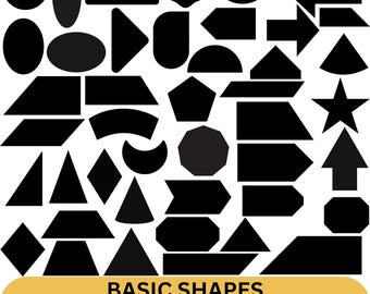 Geometrische Form SVG Bundle: Etiketten, Tags, Banners (Digitaler Download)