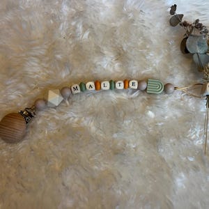 Personalized pacifier chain