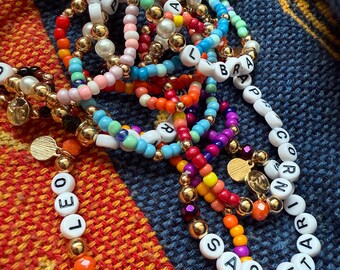 Custom Zodiac Bracelet Set: Personalized Astrology Jewelry