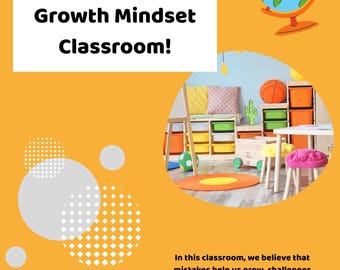 Growth Mindset Classroom Decor Pack