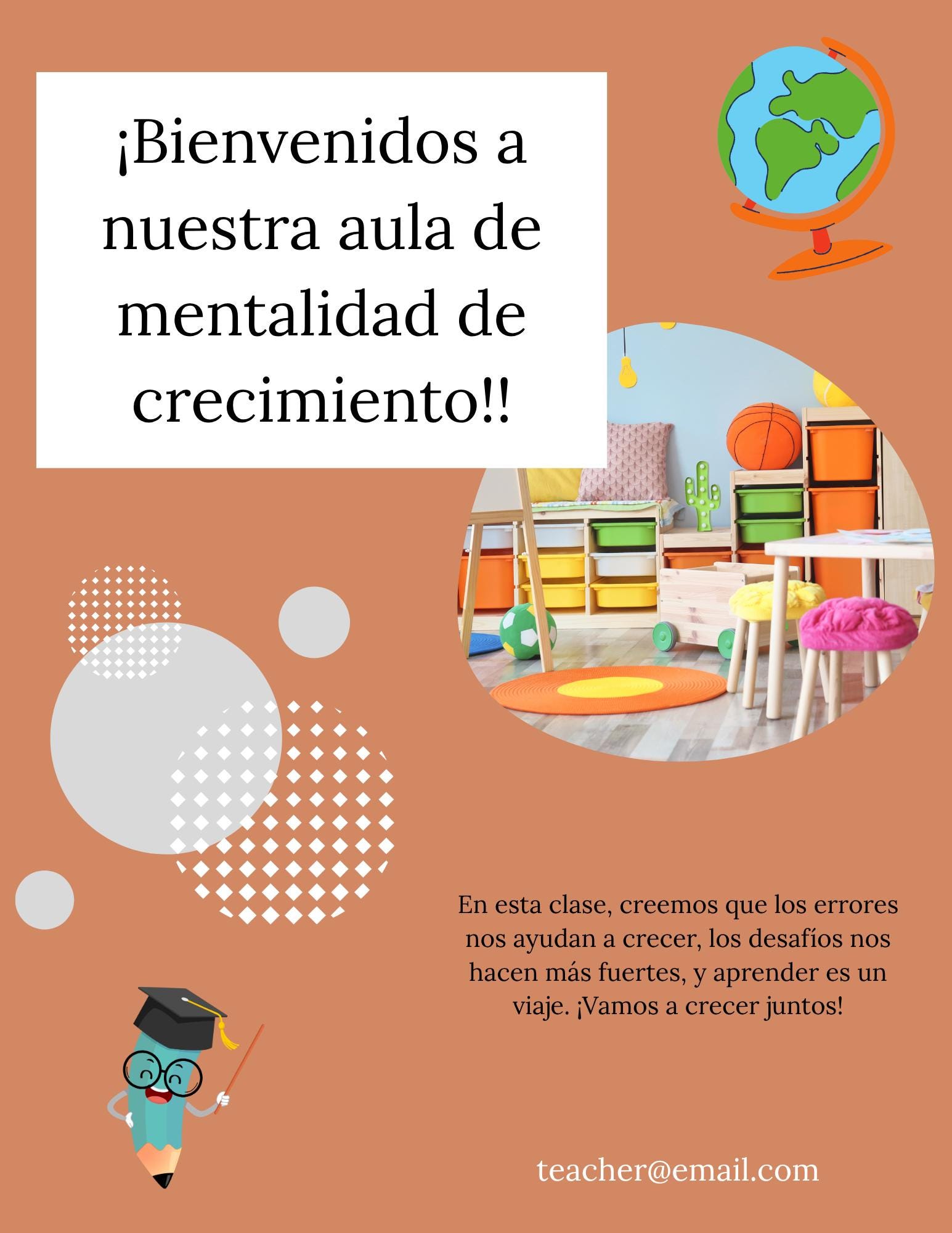 Growth Mindset Posters in Spanish – Printable Boho Classroom Decor – Spanish SEL Affirmation Wall Art