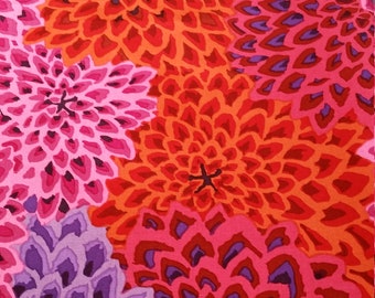 1//2 Yard Kaffe Fassett Dahlia Blooms Ltd Ed Lush Quilting Fabric