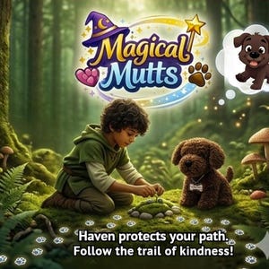 Haven the Shy One | Magical Mutts Kit for Kids | Comfort & Belonging | Elf on Shelf Alternative | Veteran-Owned Rescue