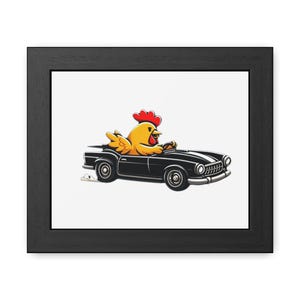 Chuckle-Worthy Chicken Driving DOWNLOAD: Cheery Kitchen Décor, Great for Country Home Gift Giving, Children' Décor - CAR - G7D0016