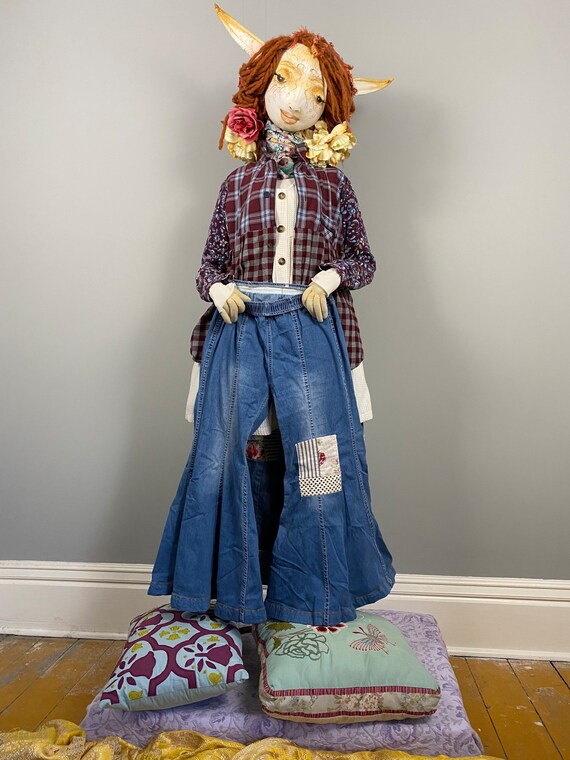 Bell bottom jeans extra long on sale