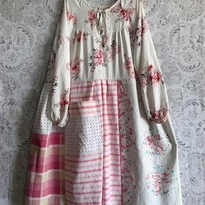 Vestido rosa de verano talla XL/2X con estampado floral y bolsillos - Raggandbone Shop