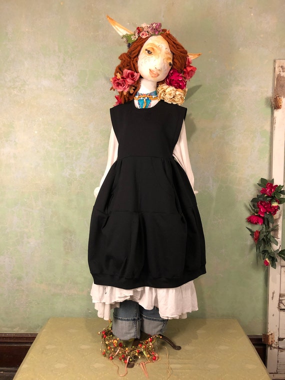princess polly baby blue dress Clover Mini Dress - Back Bow Babydoll Dress in Black main image 1