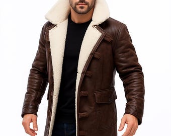 Gabardina marrón desgastada vintage: Chaqueta de cosplay de algodón para hombre
