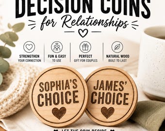 Personalized Wooden Decision Coin