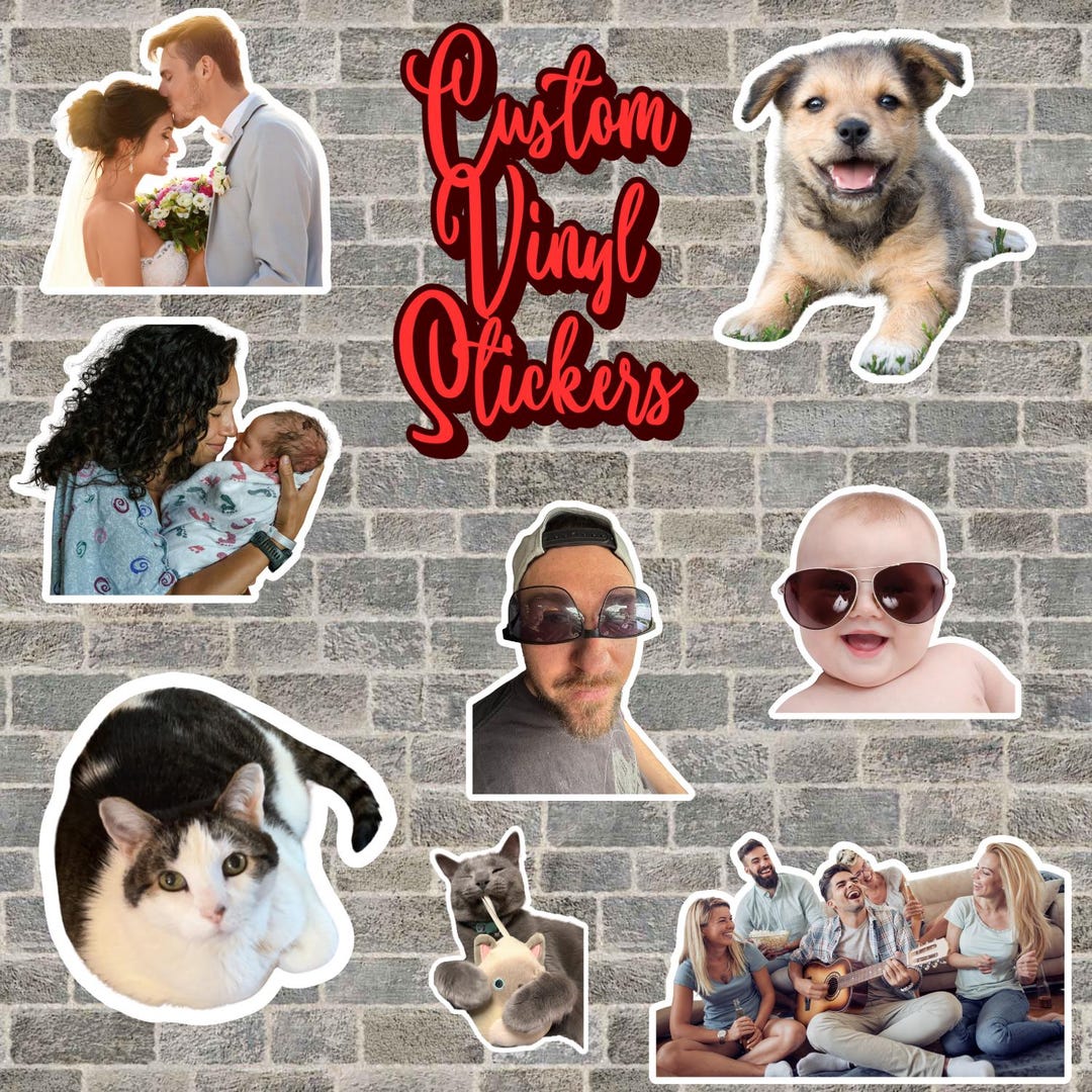 Custom Waterproof Die Cut Vinyl Stickers - Etsy