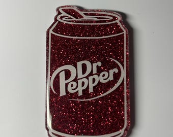 Soda Inspired Glitter Badge Reel | Soda Can Badge Holder | Funny Nurse Badge Reel | Retractable ID Holder | Gift for Healthcare Worker