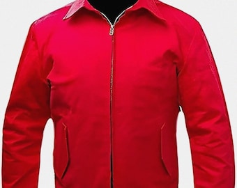 Herren James Dean Jim Stark Rebell ohne eine rote Baumwolljacke