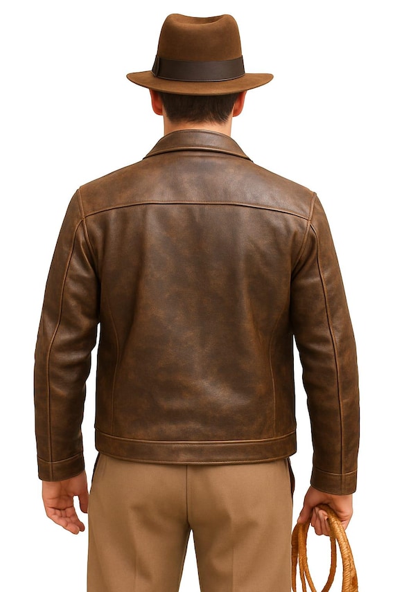 Men's Raiders of the Lost Ark Indiana Harrison Jones Vintage Brown