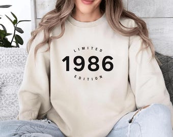 40th Birthday Sweatshirt, 1986 Sweatshirt, 40Th Birthday Gifts For Women, 1986 Birthday, Happy Birthday Sweatshirt, 40Th Birthday Shirt