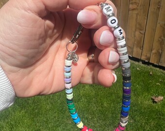 Personalized Initial ( Up to 3 letters) Bag Charm, Keychain, House of Colour Palette