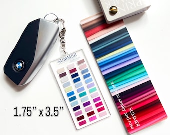 Colors To Go, Summer Palette House of Colour  Acrylic Keychain, HOC