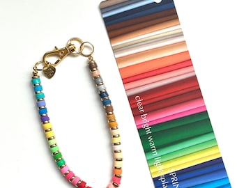 Colors To Go, Spring Palette House of Colour Bag Charm, Keychain, HOC