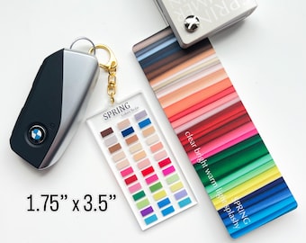 Colors To Go, Spring Palette House of Colour  Acrylic Keychain, HOC