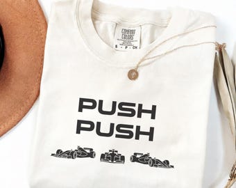 Push Push F1 T-Shirt, Vintage Formula One Racing Tee