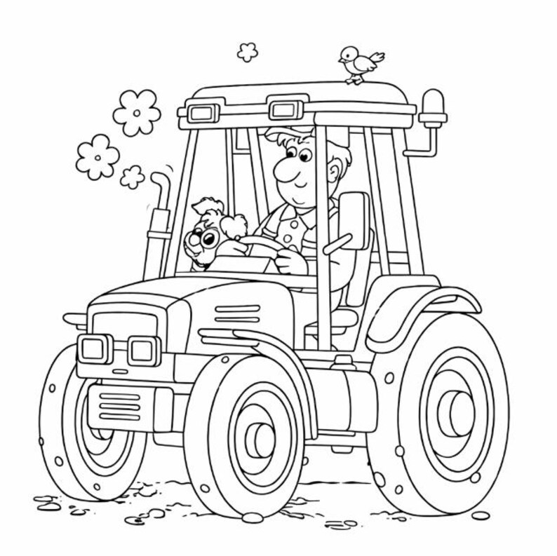Farm Coloring Book for Kids Printable PDF | Farm Animals Coloring Pages ...