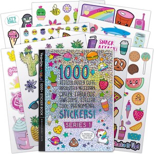 Stickerboek voor kinderen van 6-12 jaar - 1000+ leuke stickers voor plakboeken, tijdschriften en knutselen - Plannerstickers, beloningskaart, cadeau-idee