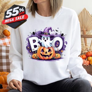 Ghost Halloween Sweatshirt, Shirt,Halloween Shirt,  Halloween Tee, Cute Ghost Shirt, Boo Shirt for Kids, Halloween Gifts, Halloween Costume