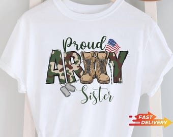 Personalized Military Army Family Shirt, Military Mom, Dad and Siblings T-shirt, Proud Army Mom T-shirt, Military Mom T-shirt