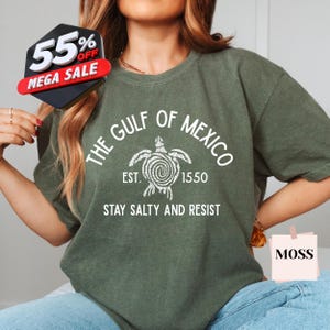 Comfort Colors Gulf of Mexico Shirt: Stay Salty Resistance Tee