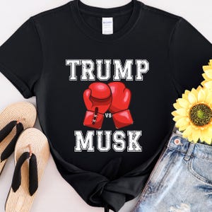 Trump Vs Elon T-Shirt: Billion Dollar Fight, Political Humor