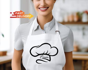 Personalized Apron, Name Apron, Custom Name Apron, Personalize Apron, Chef Apron, Baking Apron, Chef Gift, Mom Apron, Baking Gift