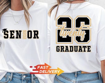 Senior 2026 Graduation T-Shirt, High School Class of 2026 Tee