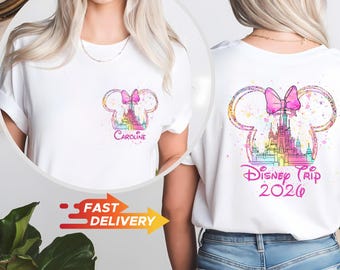 Custom Mickey Vacation 2026  Shirts, Personalized Mickey Trip 2026 Shirt,  Family Trip Shirts, Mickey Couple Shirts, Minnie Hoodie