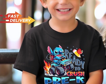 Ready to Crush Pre-K Shirt, Back to School Kids T-Shirt, Kindergarten First Day Shirt, Cute School Graphic Tee, Preschool Student Shirt