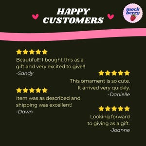 Puede incluir: Un fondo oscuro con el texto "HAPPY CUSTOMERS" en blanco. La imagen incluye rese&ntilde;as de clientes con calificaciones de cinco estrellas y citas. Un logotipo circular con una baya est&aacute; en la esquina superior derecha.