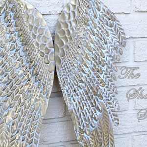 RAINBOW Gold /& Silver Angel Wings Wall Cross