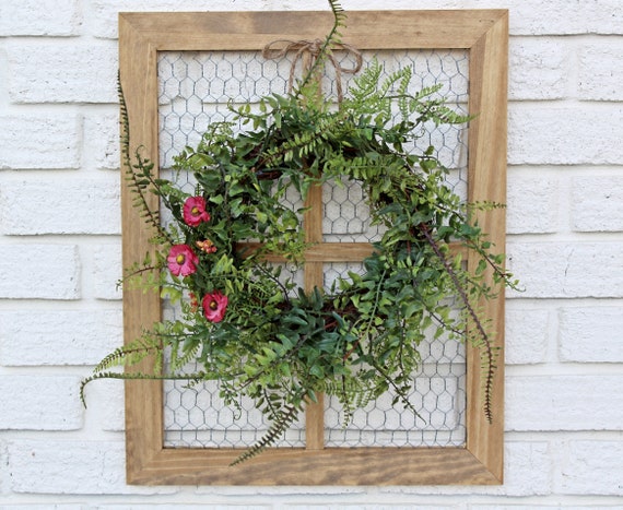 Farmhouse Wall Decorspring Wreathchicken Wire Frame With Etsy