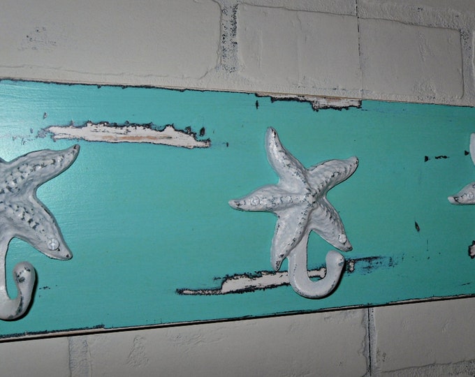 Nautical Coat Rack / Beach Decor / Wall Decor / Wall Hook / Etsy