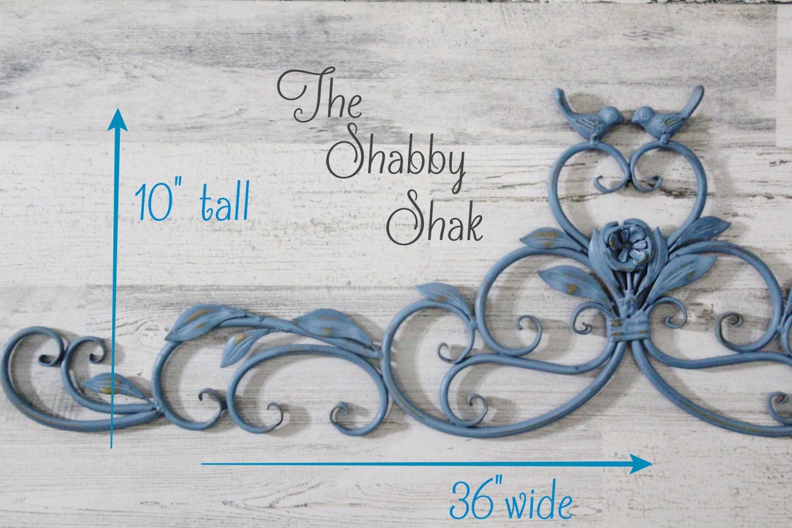 Scrolled Metal Wall Decor Bird Wall Art Rustic Bird Decor Etsy