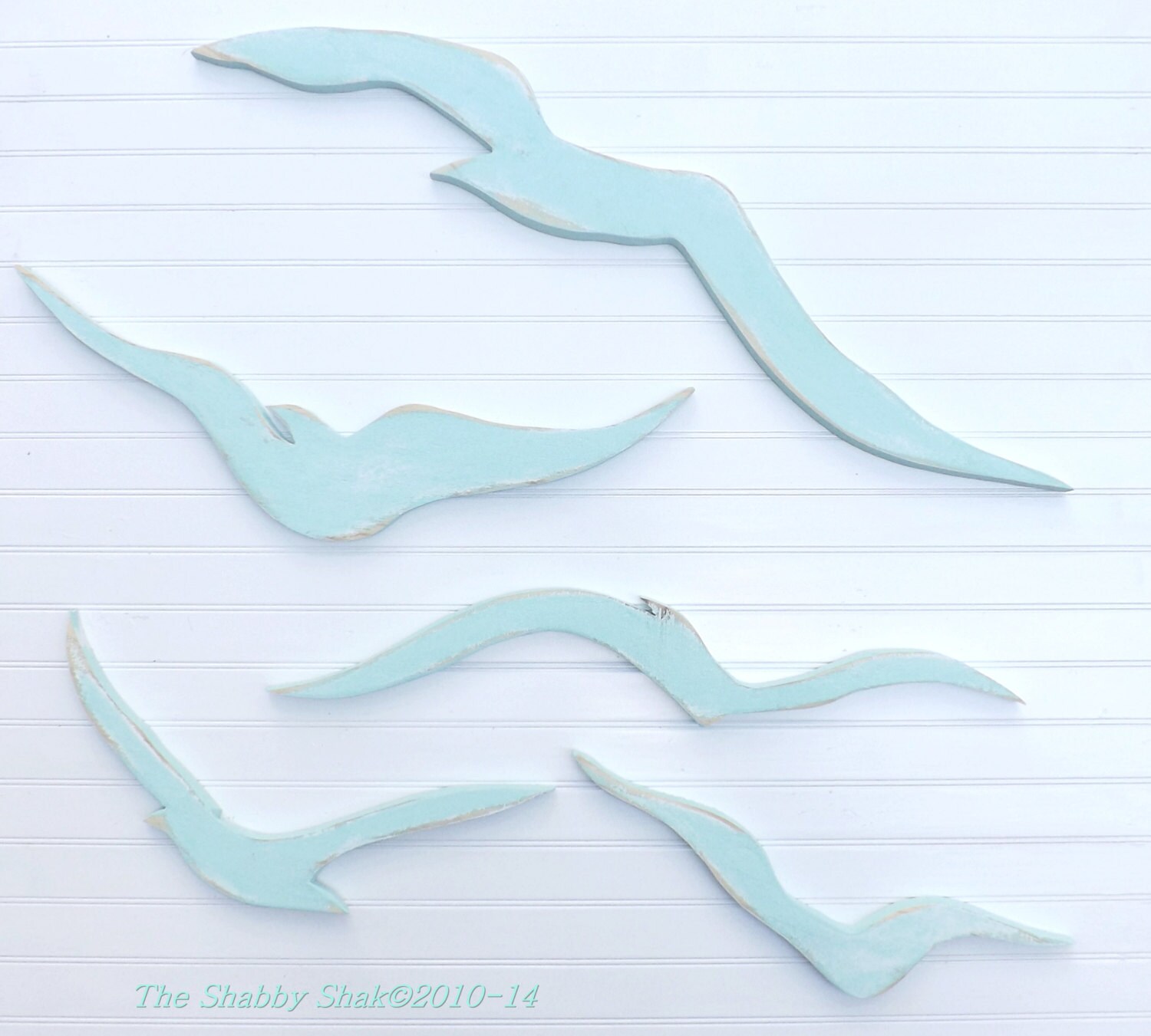 Flock of Seagulls /Wood Seagull Decor / Beach Home Decor / Coastal  D…