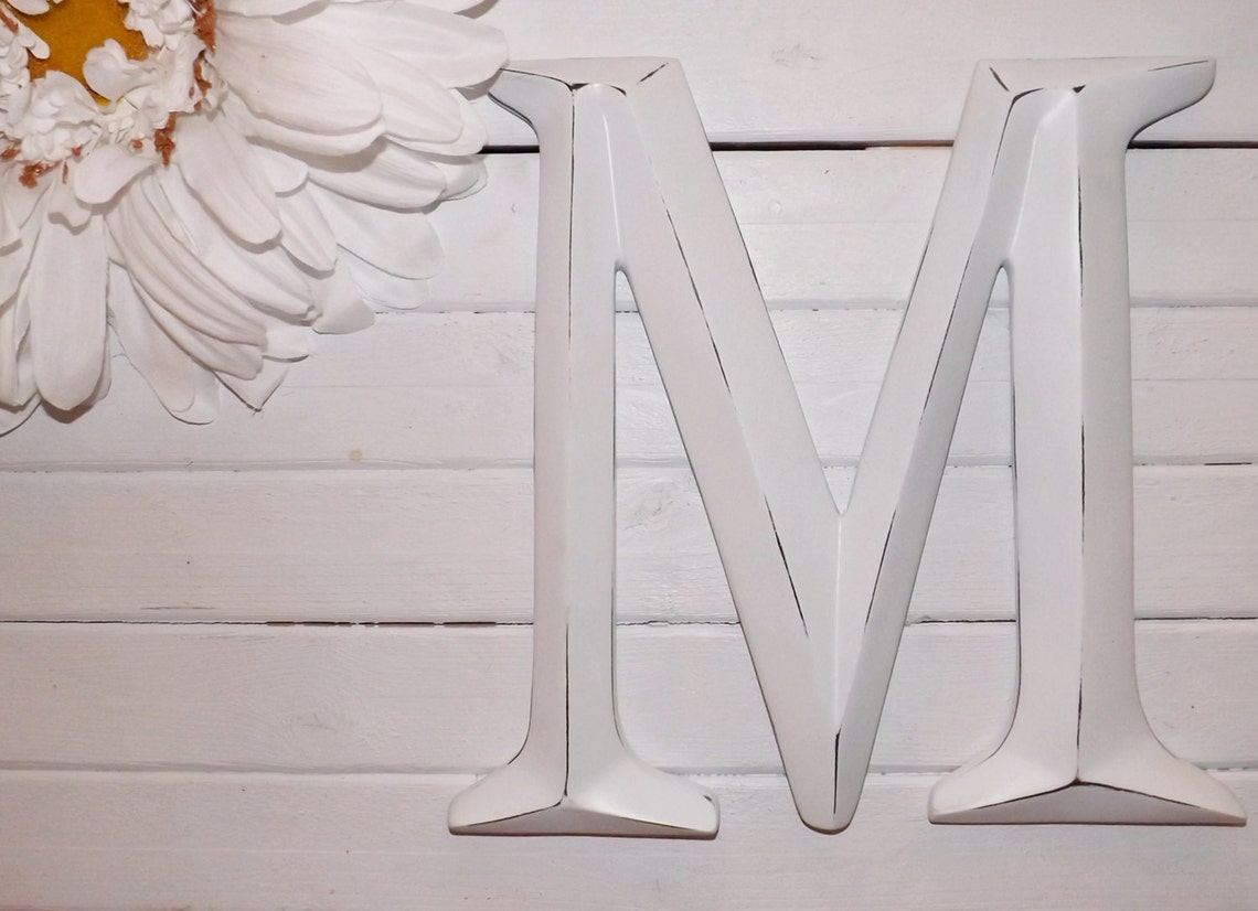 Large Letter M/ Capital Letter M/ Wall Letter / Initials / Etsy